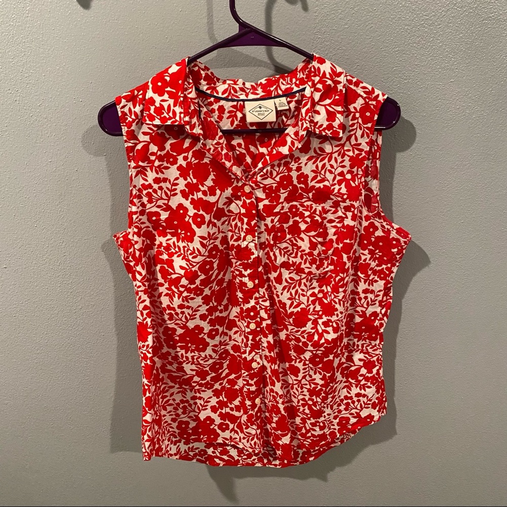 Women’s St. John’s Bay Button Down Dress Tank Top